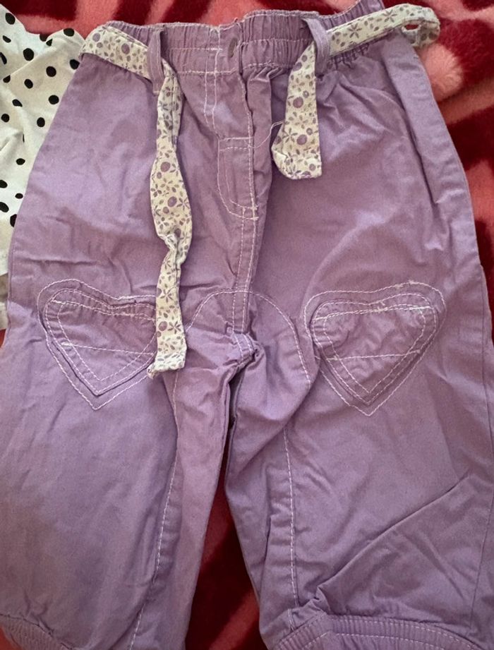 Ensemble violet et blanc 12 mois - photo numéro 6