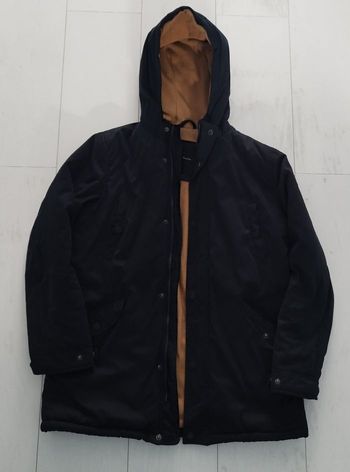 Parka bleu marine à capuche