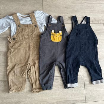 Lot de 3 salopettes #12mois