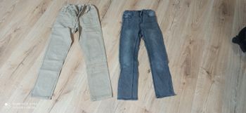 2 pantalons slim denim and co 9 ans