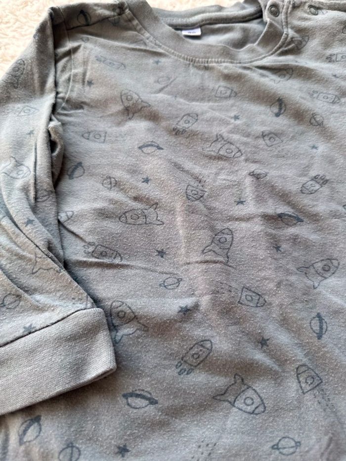 Pyjama fin deux pièces manches longues 12 mois - photo numéro 5