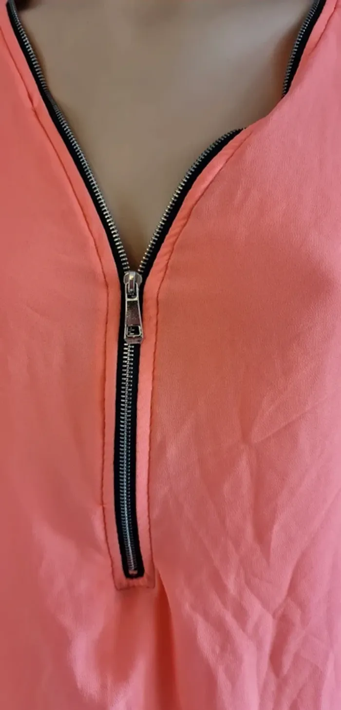 Débardeur femme couleur corail - photo numéro 3