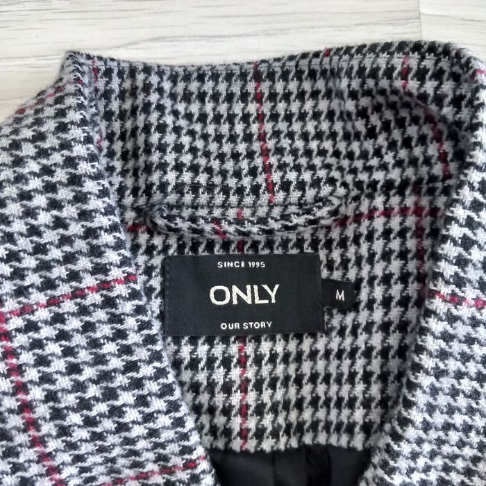 Manteau pardessus femme à motifs carreaux Only taille M - photo numéro 2