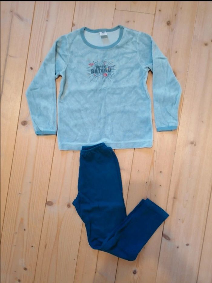 Lot T-shirt MC neuf pyjama petit bateau 6ans - photo numéro 4