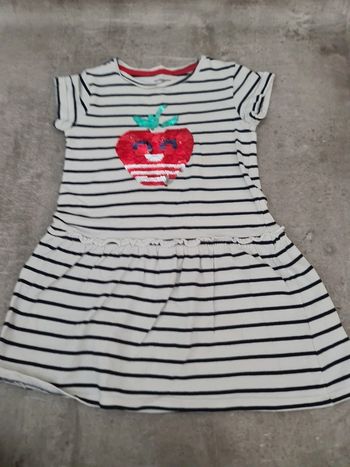 Tunique rayes style marinière manches courtes fille 4 ans vertbaudet