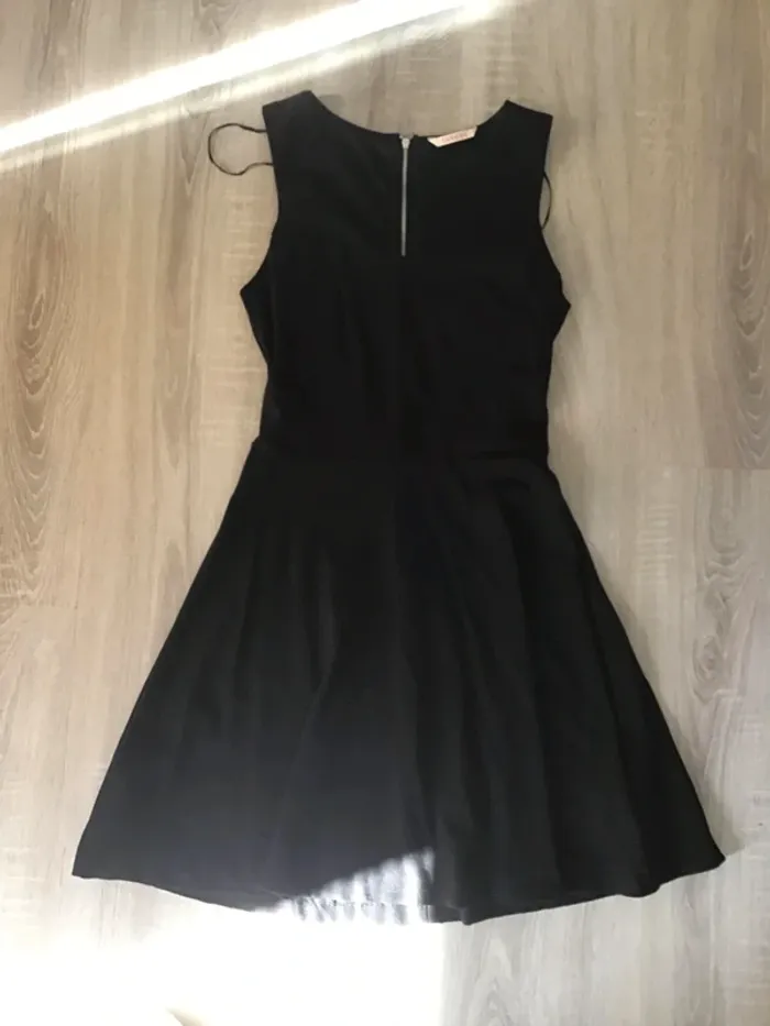 Robe patineuse noire femme Camaïeu