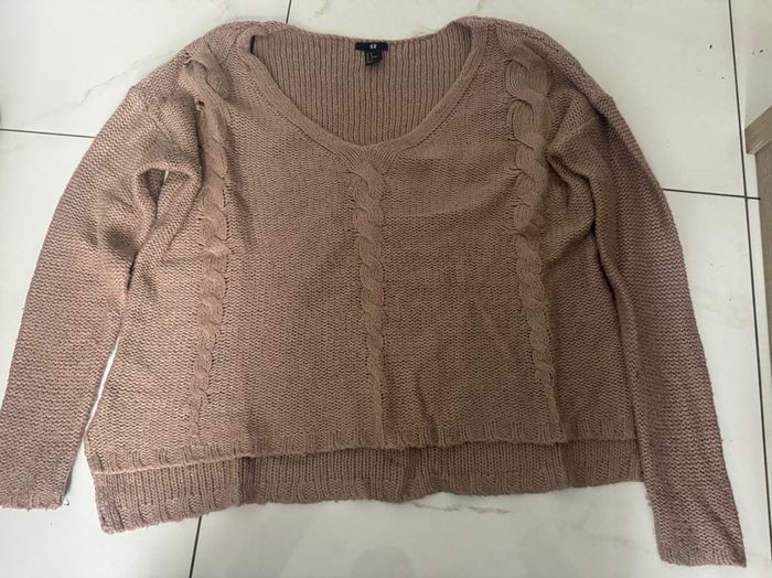 Pull H&M en maille torsadée 🧶