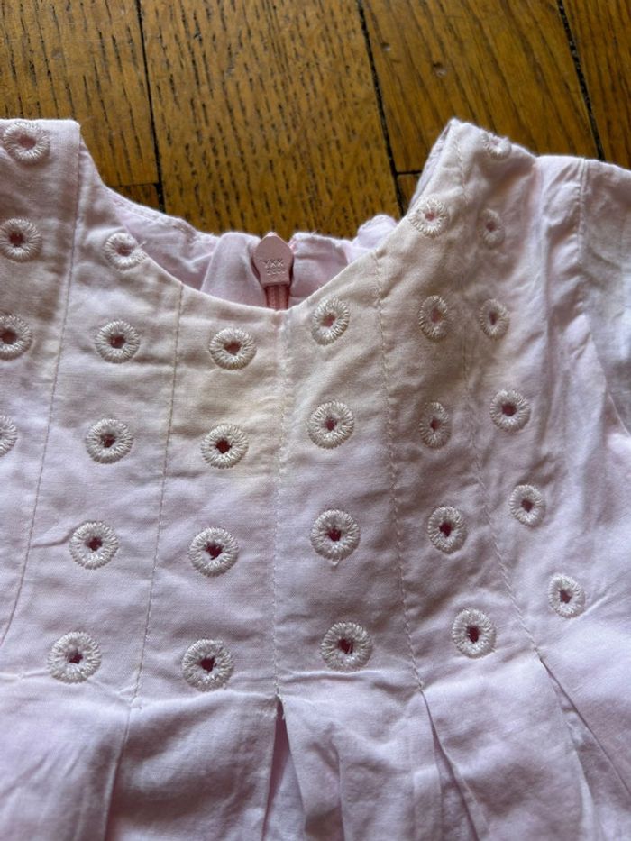 Robe rose poudré Chloé Baby – 6 mois - photo numéro 6