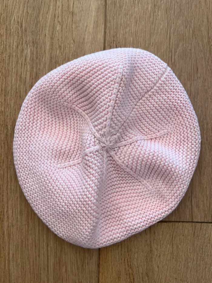 Béret fille rose obaibi 18/23 mois très bon état