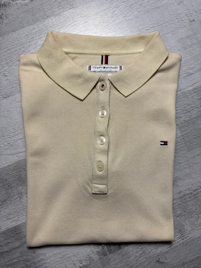 Polo Tommy Hilfiger - Beige - Taille XS