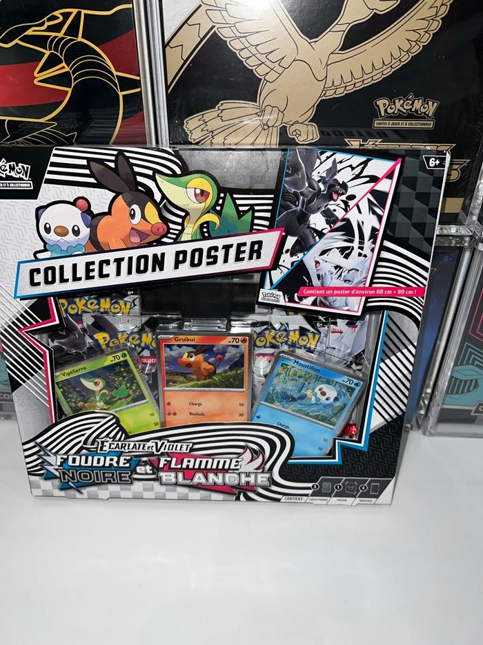 Coffret poster 10.5 foudre noire et flamme blanche