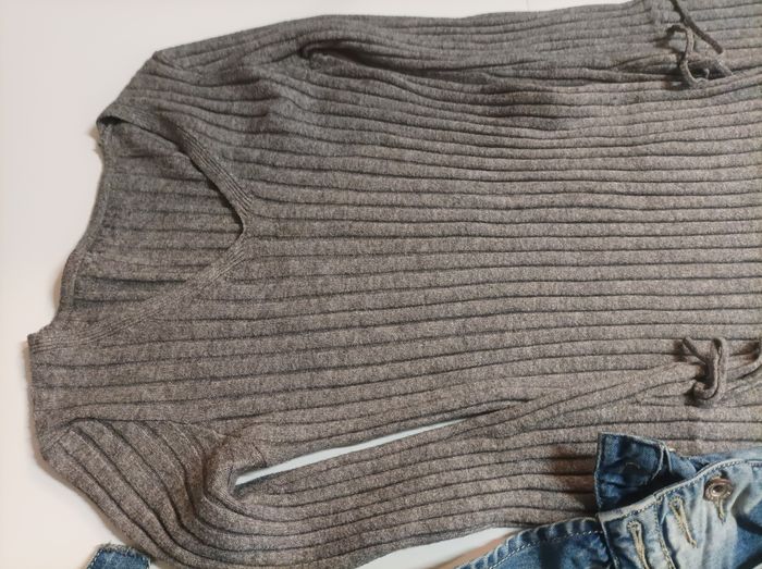 Salopette en jean + robe d'automne - photo numéro 5