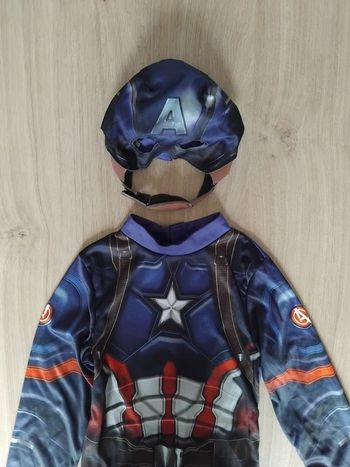 Déguisement Captain America Carnaval 7 - 8 ans Garçon Super Hero Marvel ⚡️