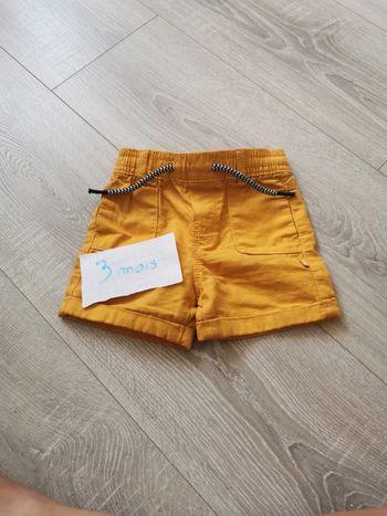 Short jaune - Obaïbi 3 mois