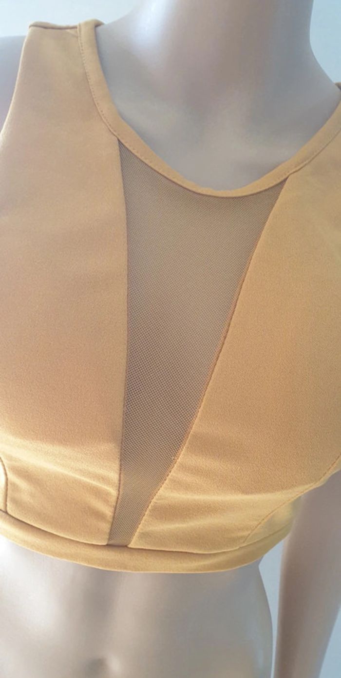 💜 Haut style tops courts avec dentelles taille 38/40 L #emyfleury_40femme - photo numéro 2