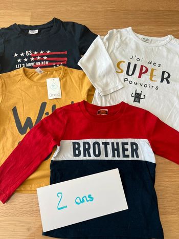 Lot de 4 tshirts ML TAO