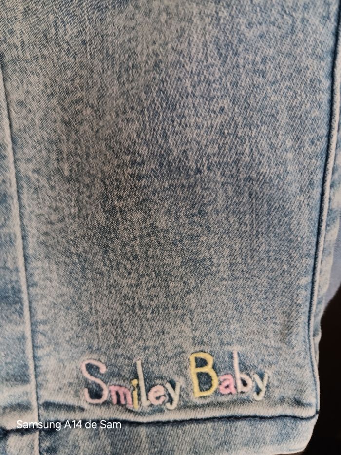 Jean fille smiley baby réglable 3ans - photo numéro 4