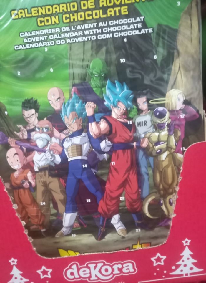 Calendrier  de l avent neuf bon jusqu' en 2027 dragon ball z