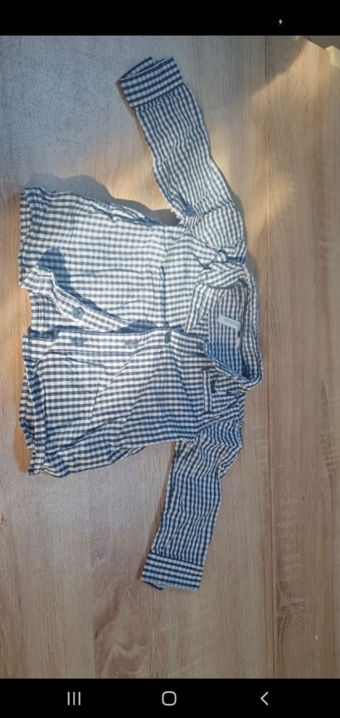 Chemise à carreaux