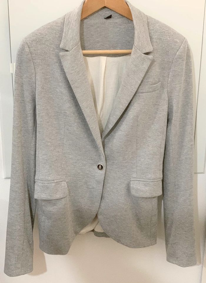 Blazer Pimkie gris pailleté taille S