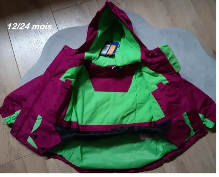 blouson / manteau de ski 12/24 mois neuf avec étiquette - photo numéro 2