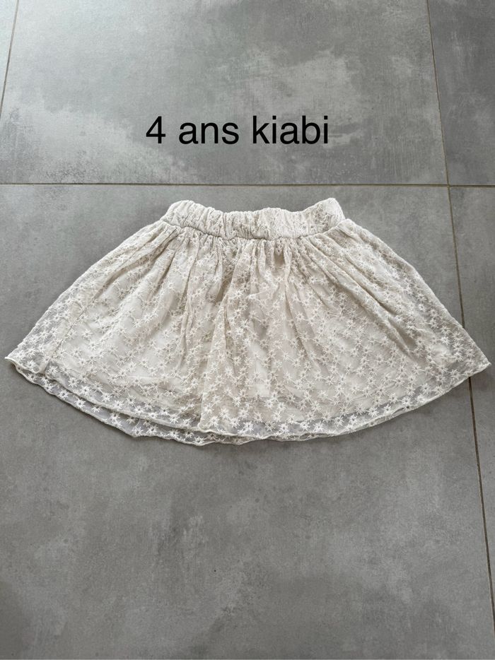 Jupe 4 ans kiabi écru