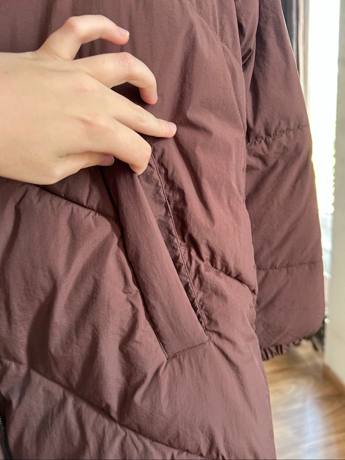 Doudoune longue marron unie Neuve Primark Tailles S-M - photo numéro 4
