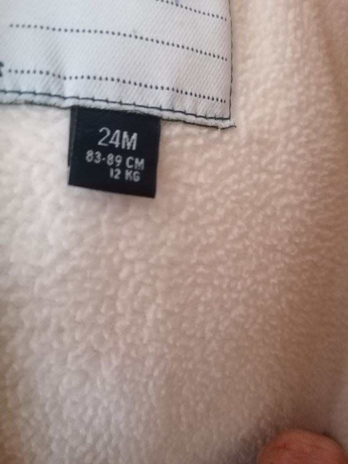 Manteau d'hiver fille 24mois kiabi, à capuche - photo numéro 5