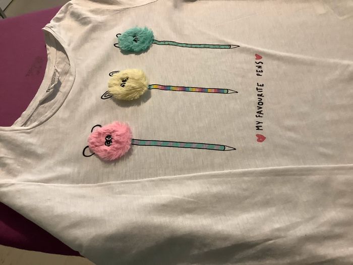 Tee-shirts blanc fille 8 ans