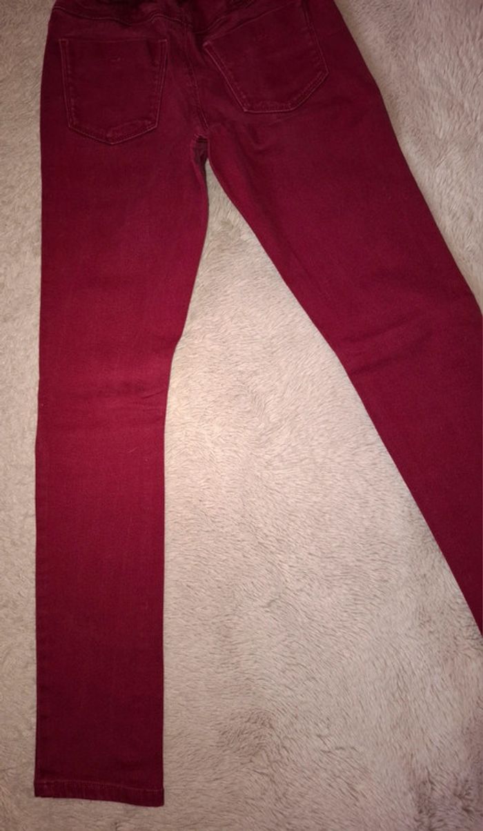 Jeans bordeau 10 ans okaidi - photo numéro 10