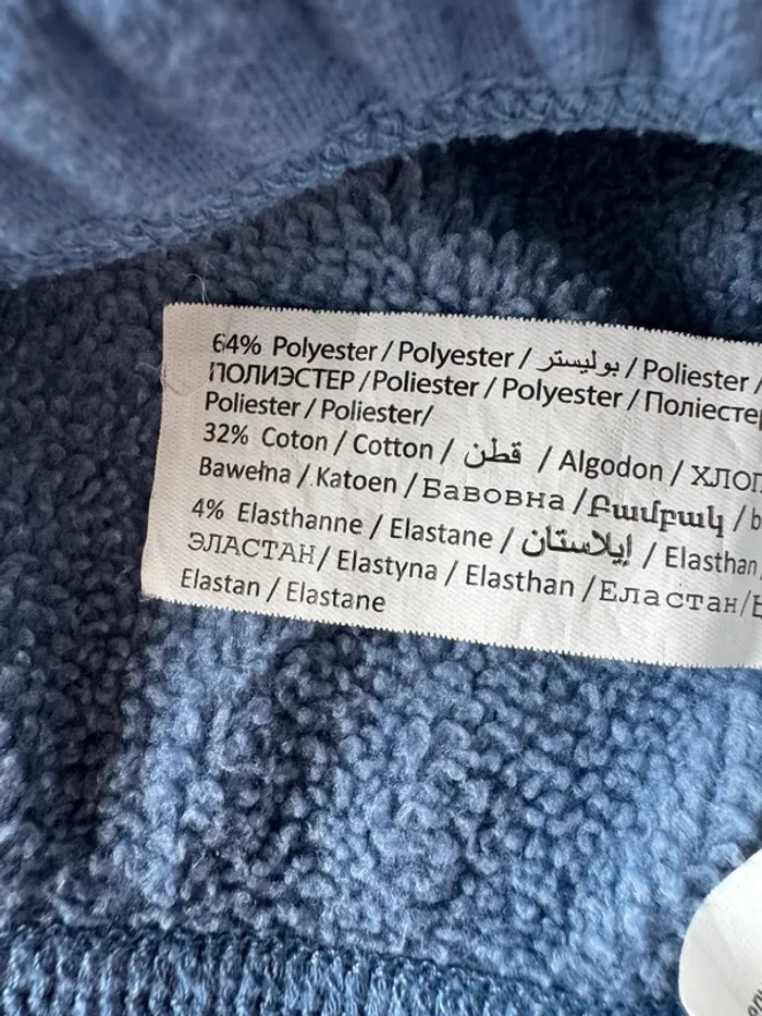 Pyjama molleton et coton 2 pièces ML bleu/blanc avec étoile - Taille 4 Ans - photo numéro 7