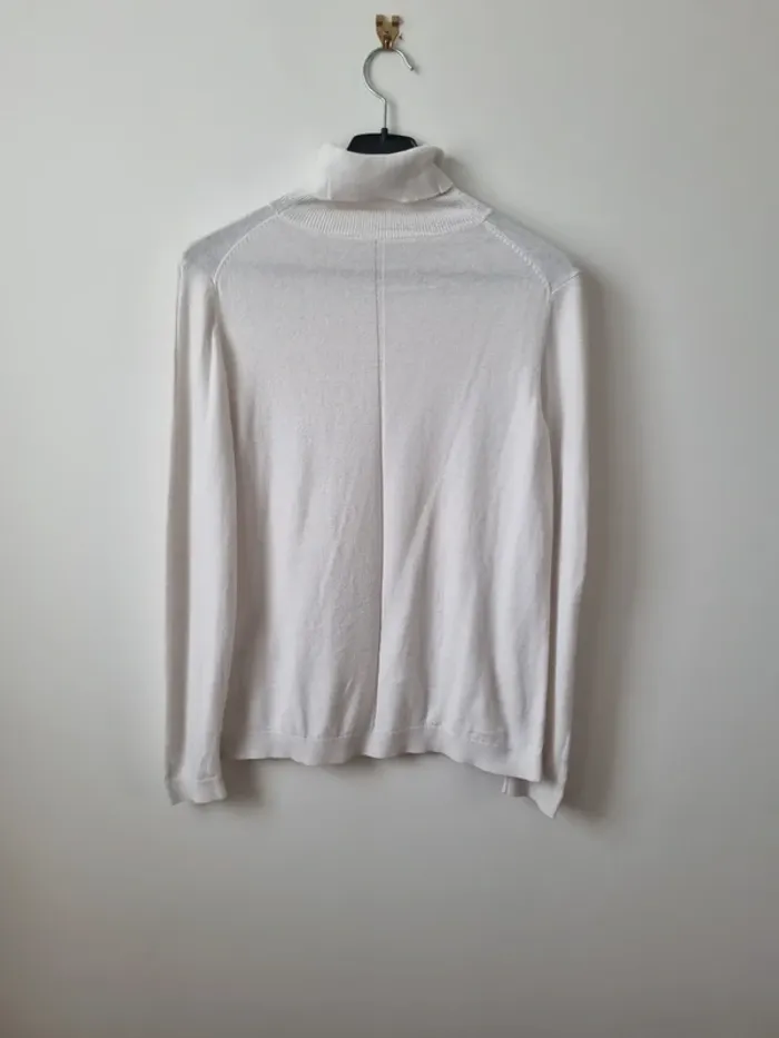 Pull col roulé blanc Esprit - photo numéro 12