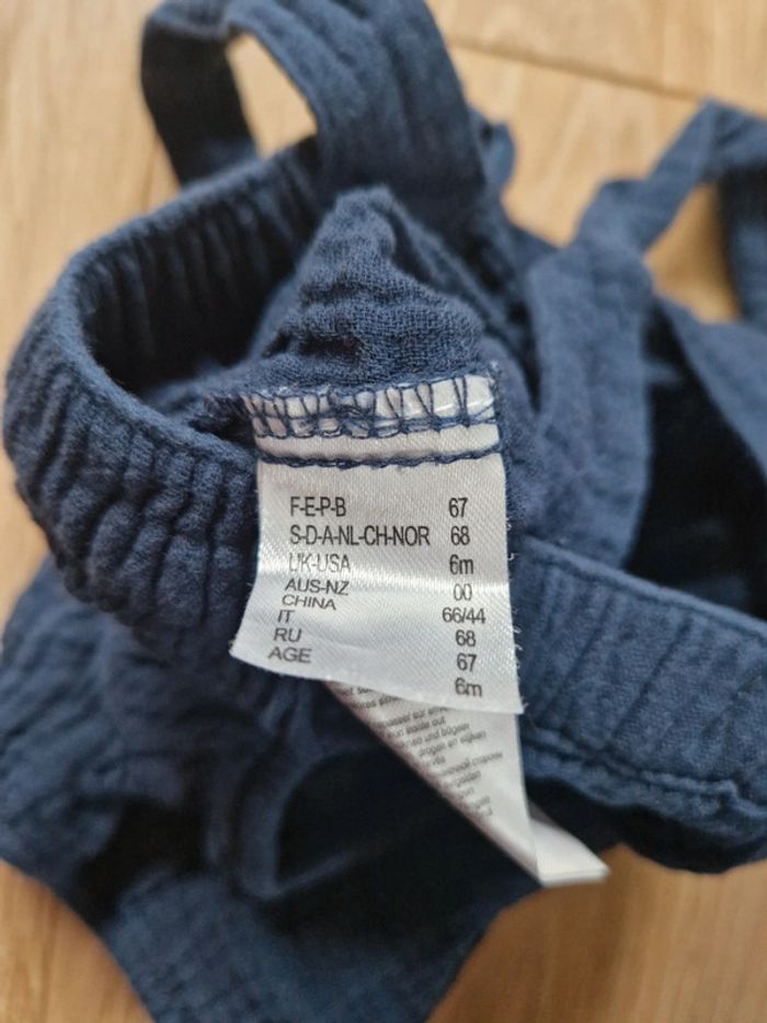 Short La redoute bleu marine bretelles 67 cm - photo numéro 2