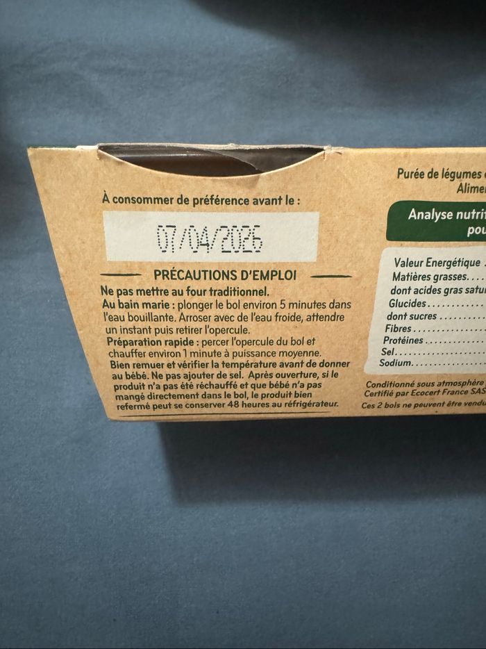 Lot repas bébé Babybio et Blédina – dès 8/12 mois - photo numéro 3