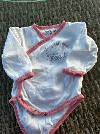 Lot de 2 bodies bébé manches longues – 6 mois (67 cm)