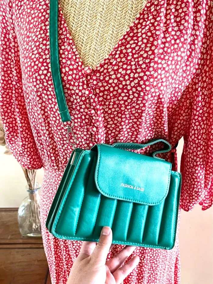 Sac à Main Trendy Vert Émeraude - Fashion & Bag - photo numéro 7