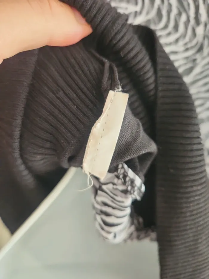 Pull mi saison Morgan S noir dos voile zébré manches 3/4 - photo numéro 10