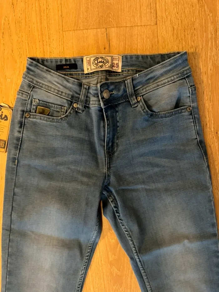 Jean Lois Julia Ozzy taille 25 bleu clair Slim Fit - photo numéro 5
