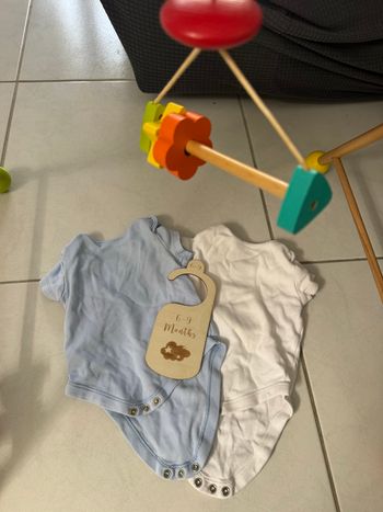 Lot Body Manica Corta Blu 6/9 Mesi Primark