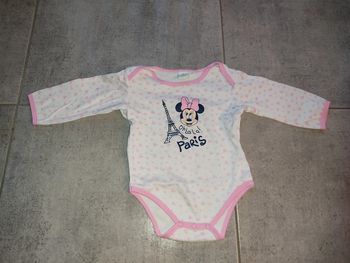 Body manches longues minnie 12 mois