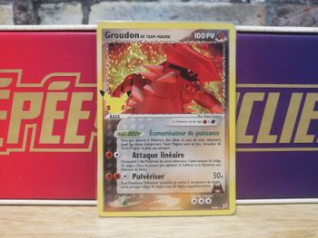 Carte Pokemon Groudon de Team Magma 25 ans