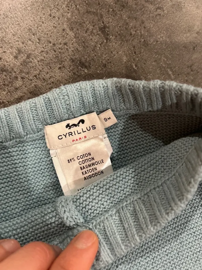 Pantalon en tricot bébé fille, Cyrillus, 9 mois - photo numéro 2