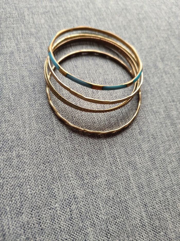 Lot de 5 bracelets fins