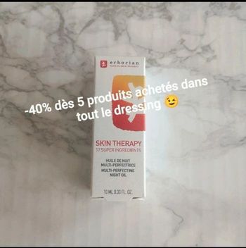 Erborian skin therapy huile sérum nuit munltiperfectrice 10mL