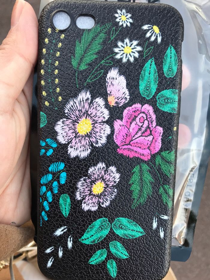 Coque iPhone 7 neuve fleur - photo numéro 4