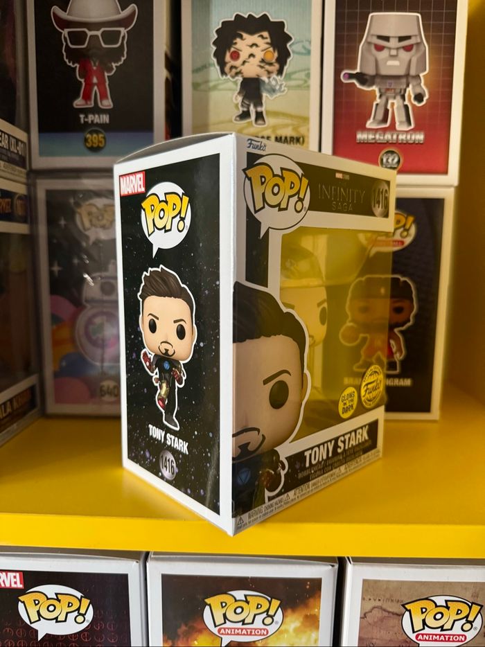 Funko Pop! 1416 - Marvel Studios The Infinity Saga - Tony Stark - Glows In The Dark - Funko Special Edition - photo numéro 5