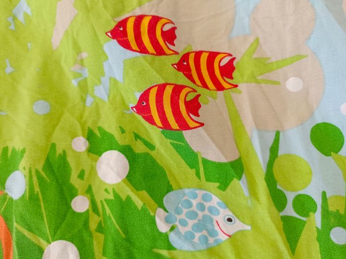 Housse de couette enfant poissons, étoiles de mer, crabes, oursins - photo numéro 8