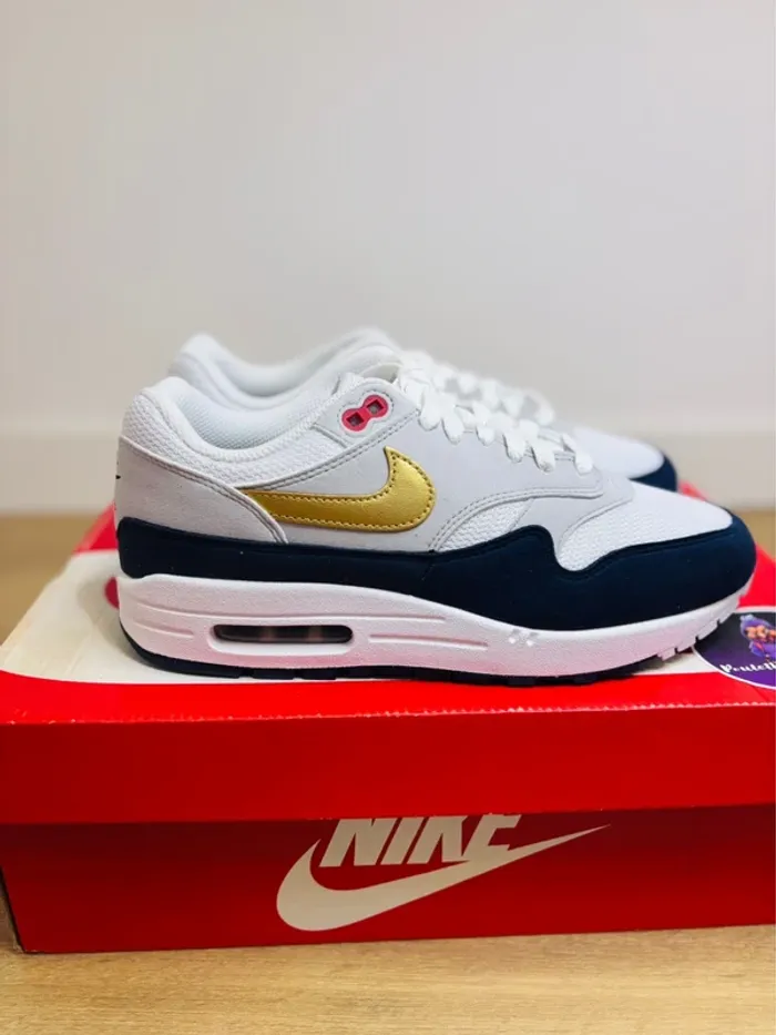 Nike Air Max 1 White Olympic Taille 40.5 - photo numéro 2