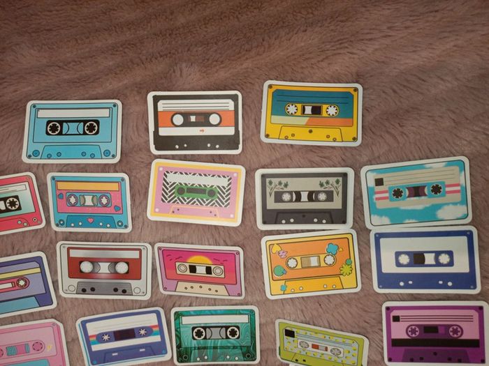 23 stickers de cassettes audio neufs - photo numéro 6