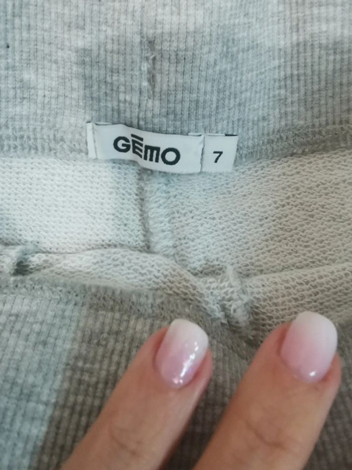 Pantalon bas de jogging slim gris 7 ans - photo numéro 2
